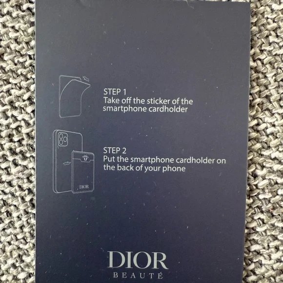 Christian Dior Beauty Phone Case Smartphone Card Holder Cardholder New Authentic - Picture 16 of 16